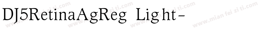 DJ5RetinaAgReg Light字体转换